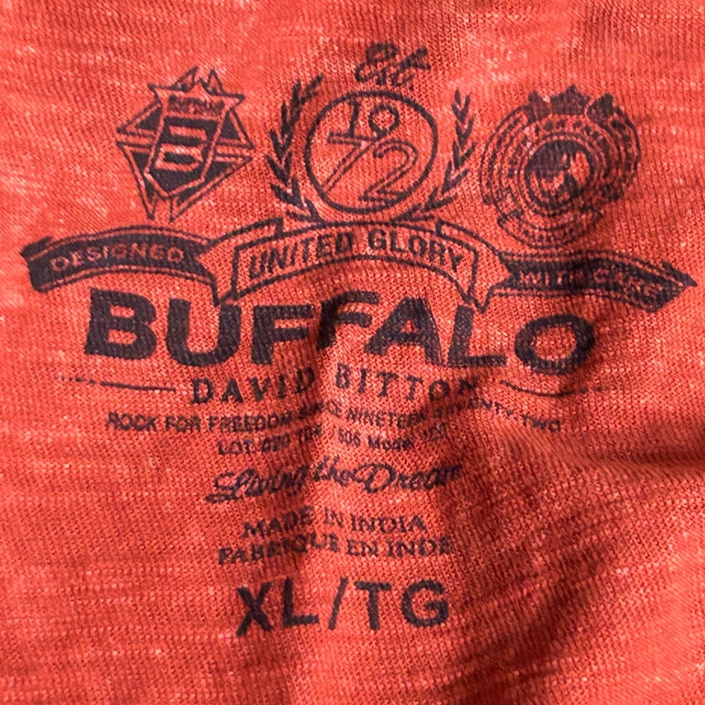 BUFFALO DAVID BITTON MENS SHORT SLEEVE HENLEY - Picture 5 of 6